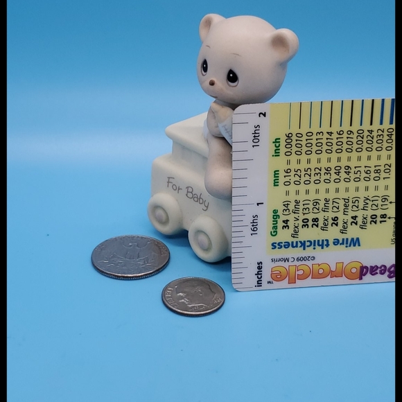 'May your birthday be warm' Precious Moments Birthday Train piece 1985 VINTAGE - Picture 5 of 8